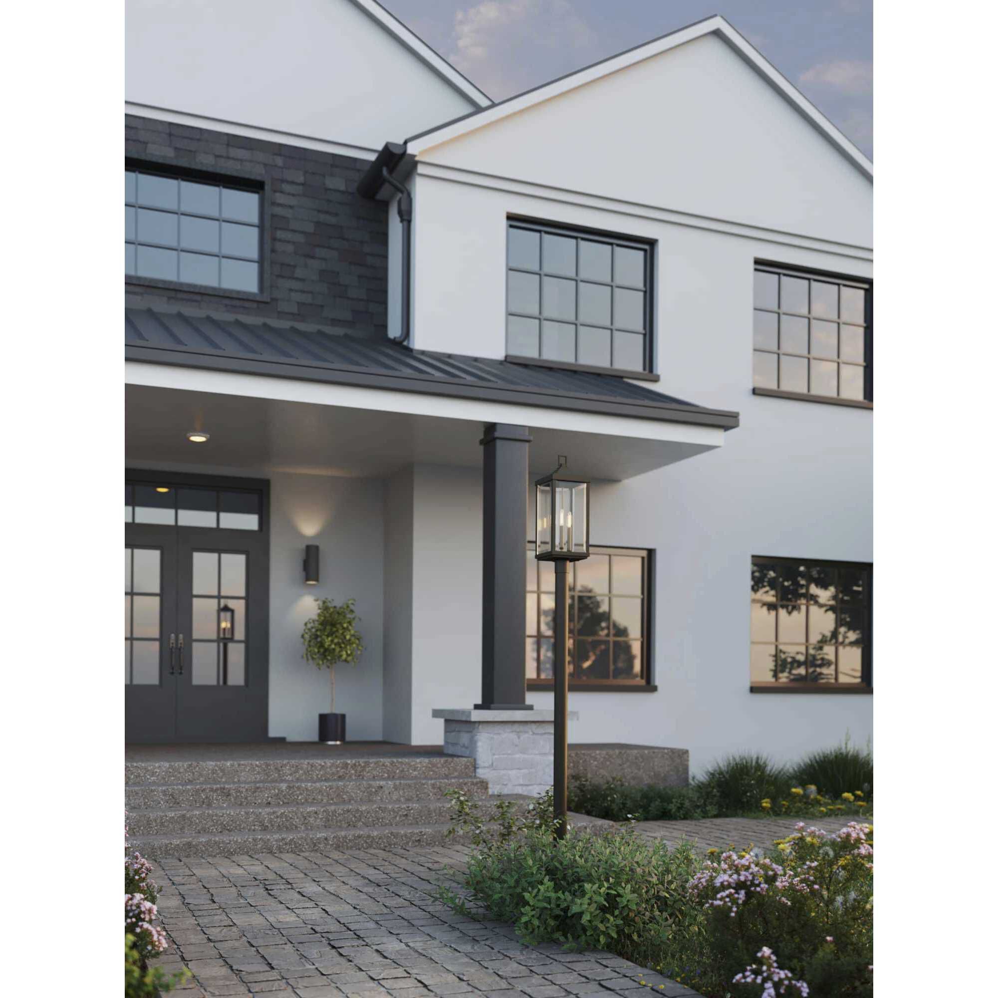 Gibbes Street 3 Light 27 inch Antique Bronze Outdoor Post Lantern, Design Series